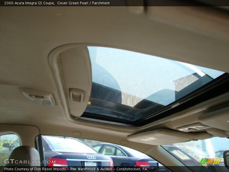 Clover Green Pearl / Parchment 2000 Acura Integra GS Coupe