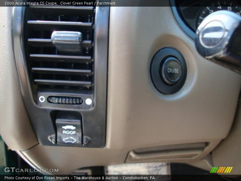 Clover Green Pearl / Parchment 2000 Acura Integra GS Coupe