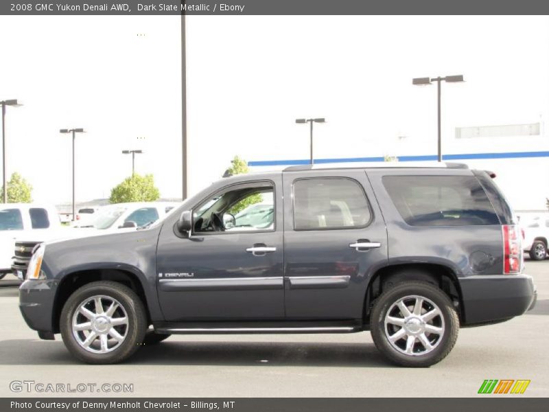 Dark Slate Metallic / Ebony 2008 GMC Yukon Denali AWD