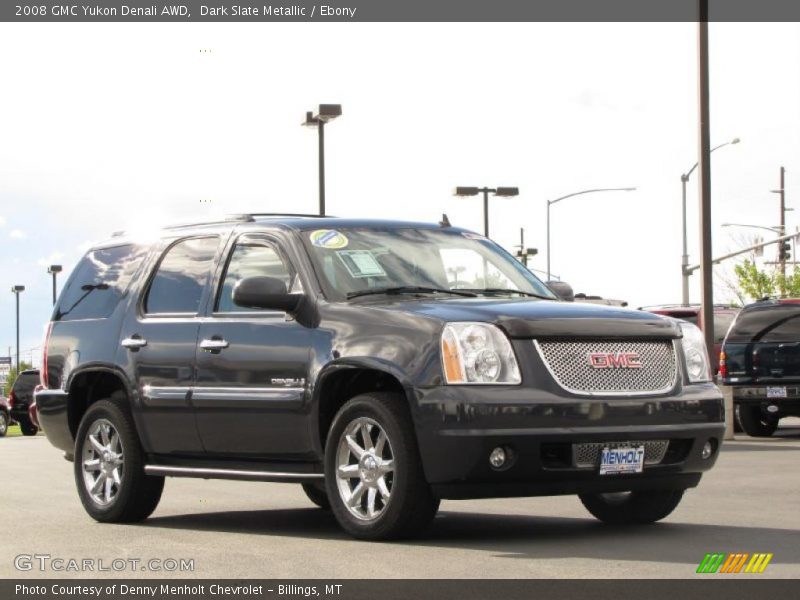 Dark Slate Metallic / Ebony 2008 GMC Yukon Denali AWD