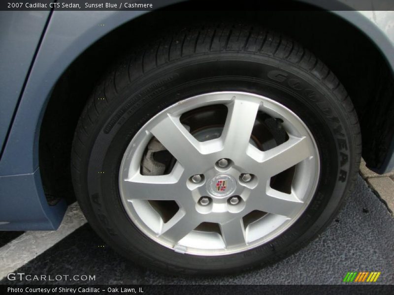 Sunset Blue / Cashmere 2007 Cadillac CTS Sedan