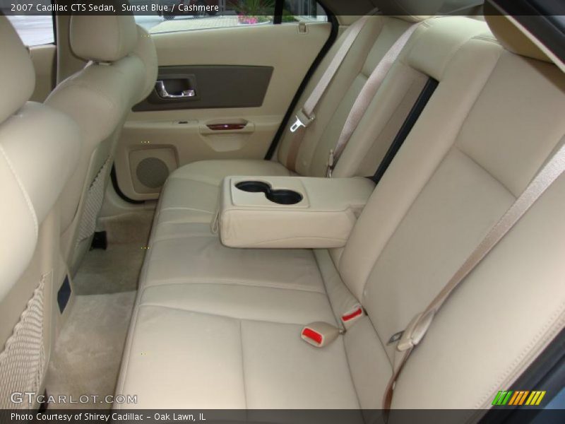 Sunset Blue / Cashmere 2007 Cadillac CTS Sedan