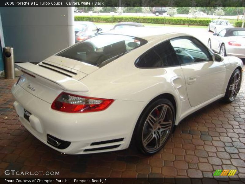 Carrara White / Black 2008 Porsche 911 Turbo Coupe