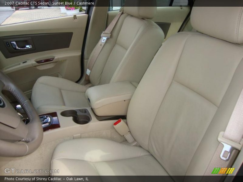 Sunset Blue / Cashmere 2007 Cadillac CTS Sedan