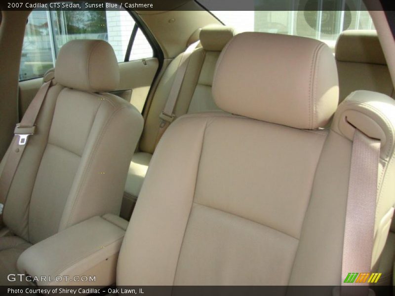 Sunset Blue / Cashmere 2007 Cadillac CTS Sedan