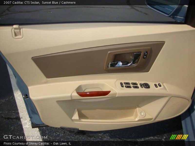 Sunset Blue / Cashmere 2007 Cadillac CTS Sedan