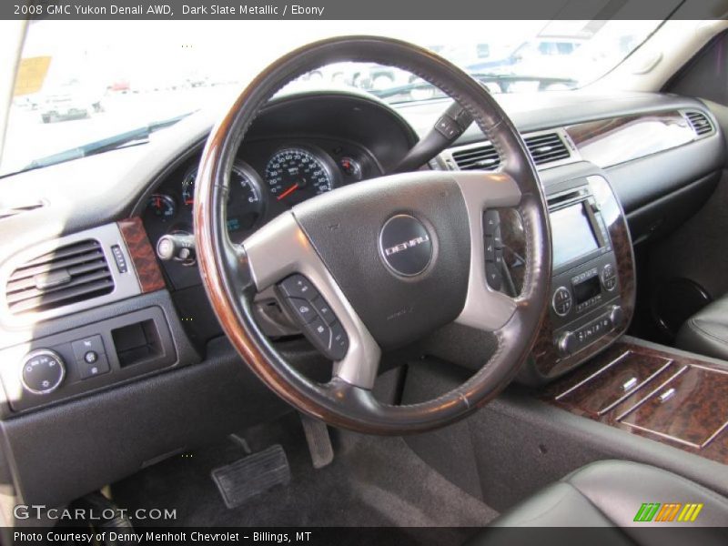 Dark Slate Metallic / Ebony 2008 GMC Yukon Denali AWD