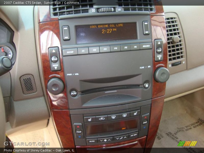 Sunset Blue / Cashmere 2007 Cadillac CTS Sedan