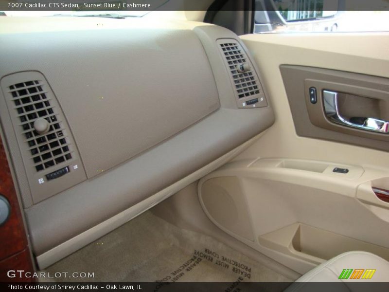 Sunset Blue / Cashmere 2007 Cadillac CTS Sedan