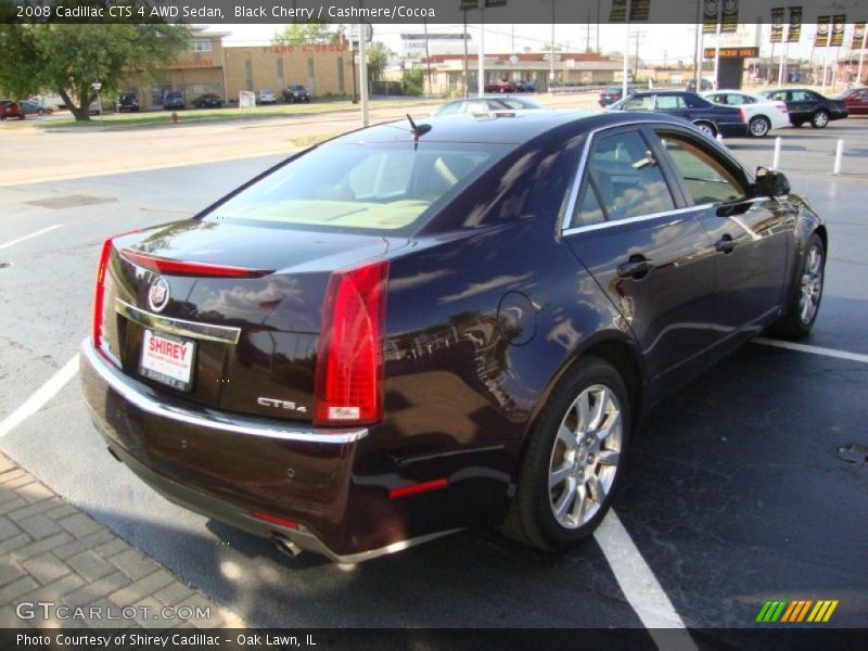 Black Cherry / Cashmere/Cocoa 2008 Cadillac CTS 4 AWD Sedan