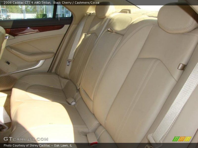 Black Cherry / Cashmere/Cocoa 2008 Cadillac CTS 4 AWD Sedan