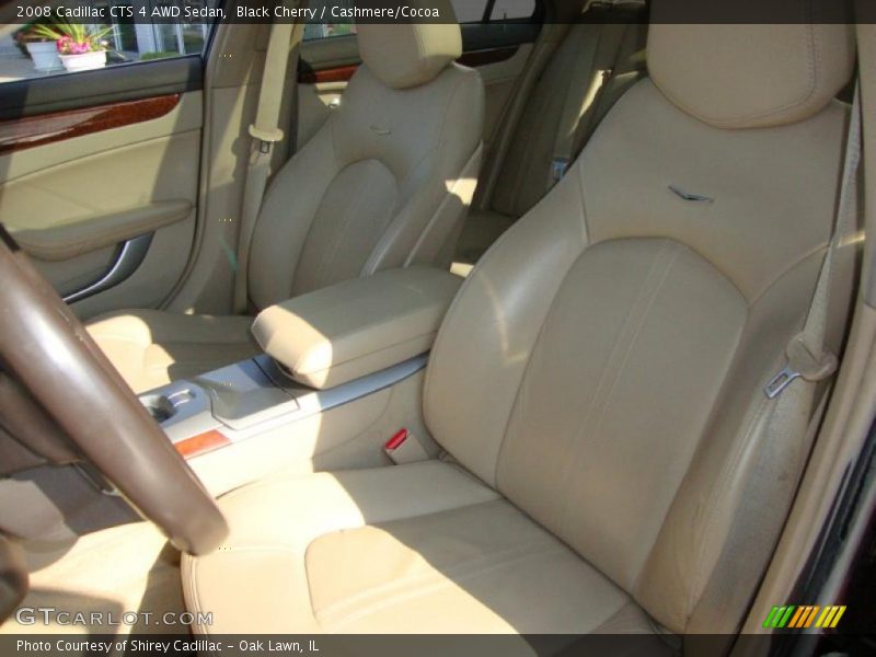 Black Cherry / Cashmere/Cocoa 2008 Cadillac CTS 4 AWD Sedan