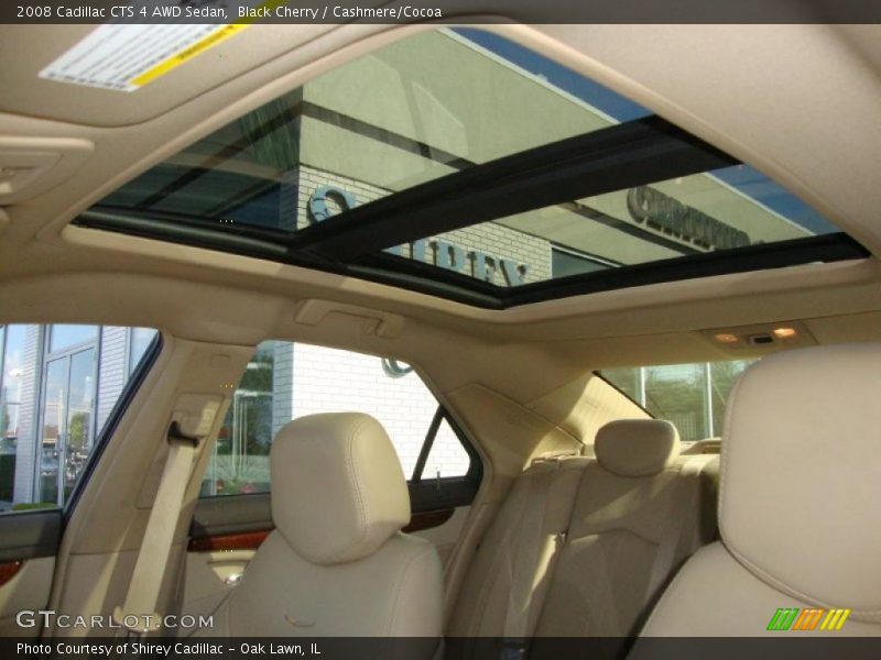 Black Cherry / Cashmere/Cocoa 2008 Cadillac CTS 4 AWD Sedan
