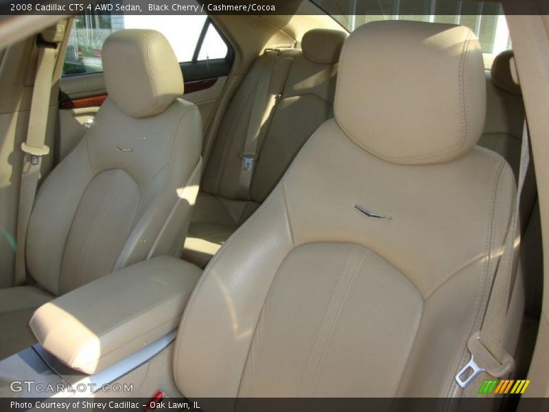 Black Cherry / Cashmere/Cocoa 2008 Cadillac CTS 4 AWD Sedan