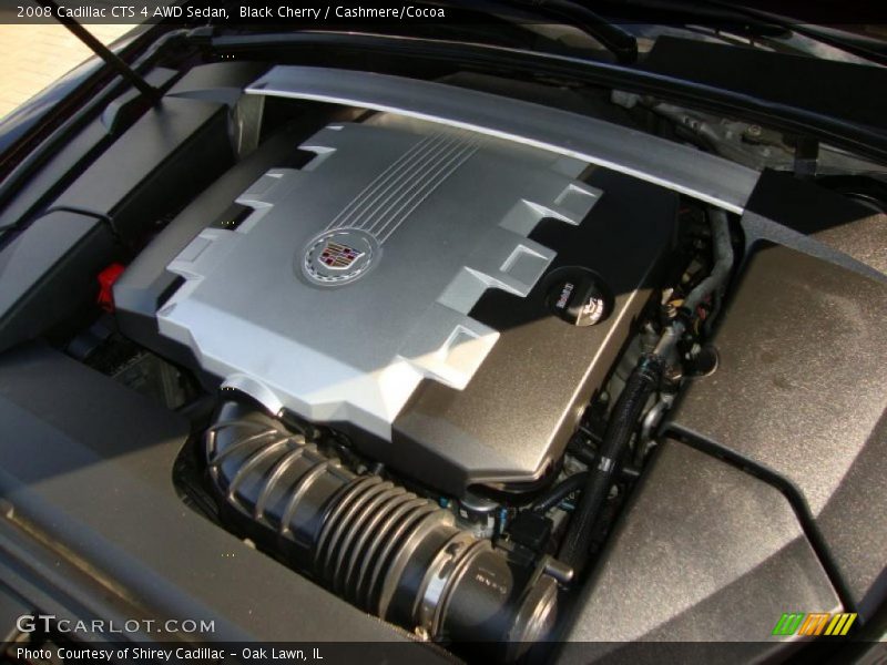 Black Cherry / Cashmere/Cocoa 2008 Cadillac CTS 4 AWD Sedan