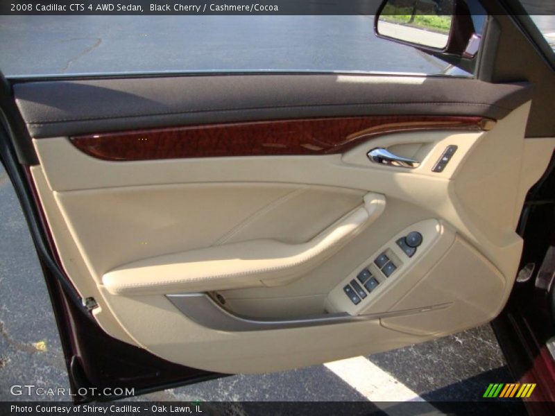Black Cherry / Cashmere/Cocoa 2008 Cadillac CTS 4 AWD Sedan