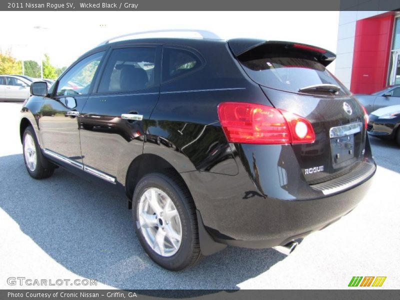 Wicked Black / Gray 2011 Nissan Rogue SV