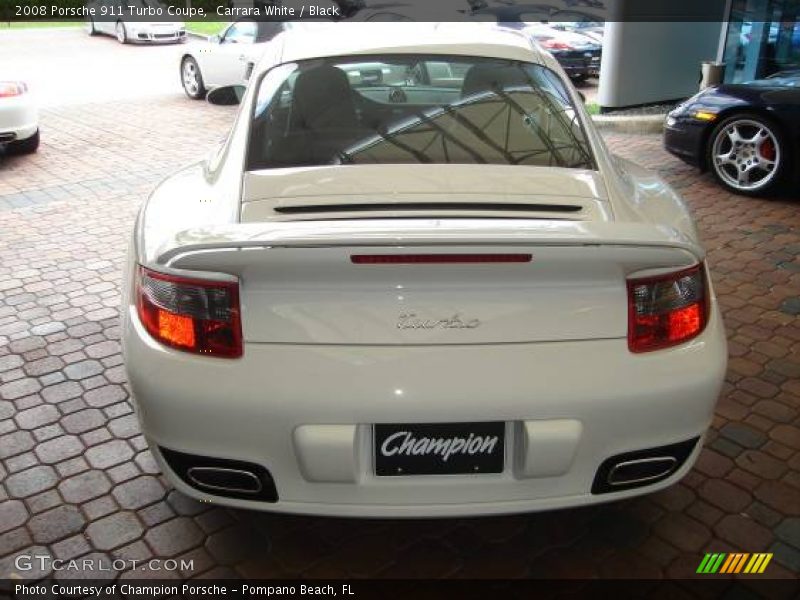 Carrara White / Black 2008 Porsche 911 Turbo Coupe