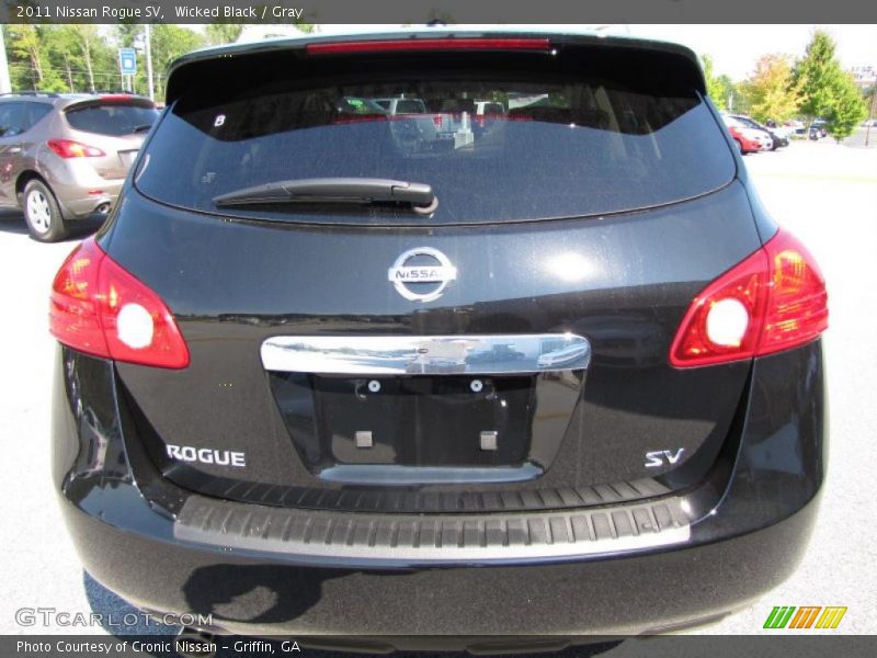 Wicked Black / Gray 2011 Nissan Rogue SV
