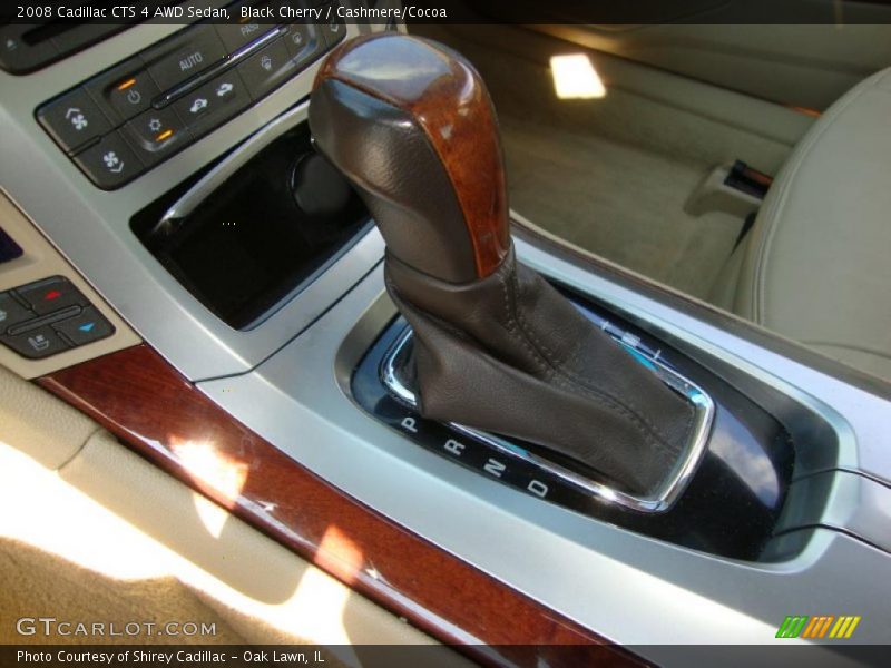 Black Cherry / Cashmere/Cocoa 2008 Cadillac CTS 4 AWD Sedan