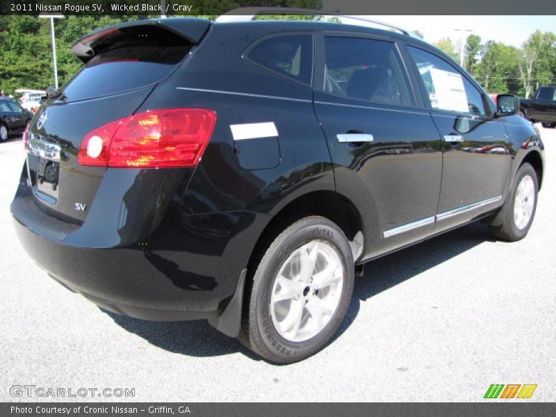 Wicked Black / Gray 2011 Nissan Rogue SV