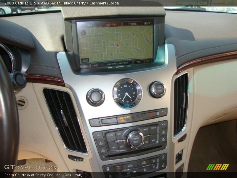 Black Cherry / Cashmere/Cocoa 2008 Cadillac CTS 4 AWD Sedan