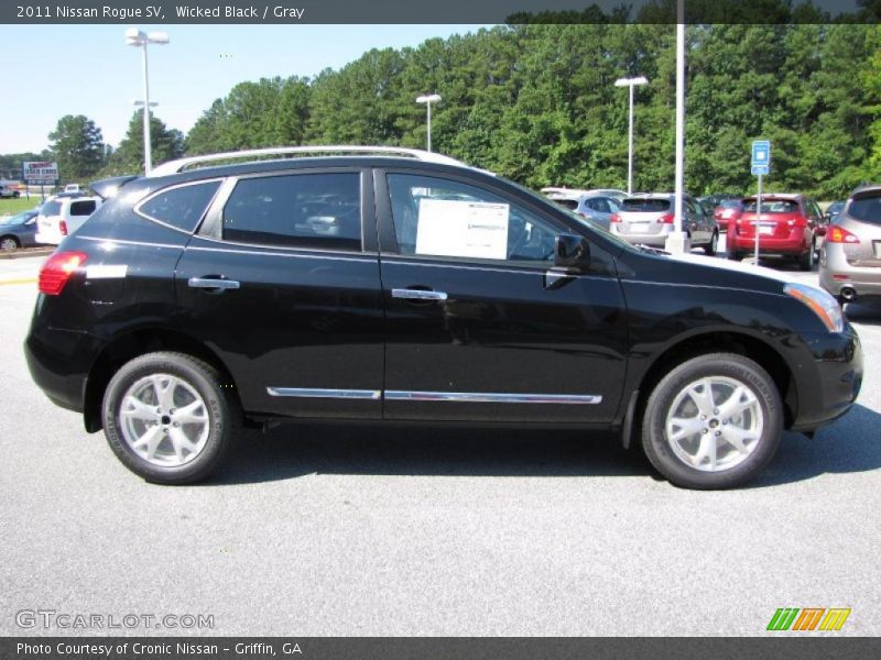 Wicked Black / Gray 2011 Nissan Rogue SV