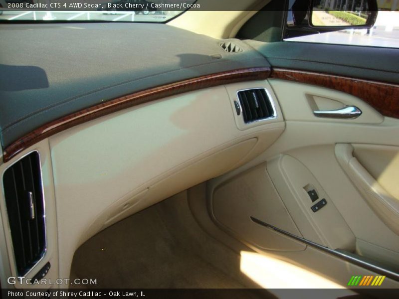Black Cherry / Cashmere/Cocoa 2008 Cadillac CTS 4 AWD Sedan