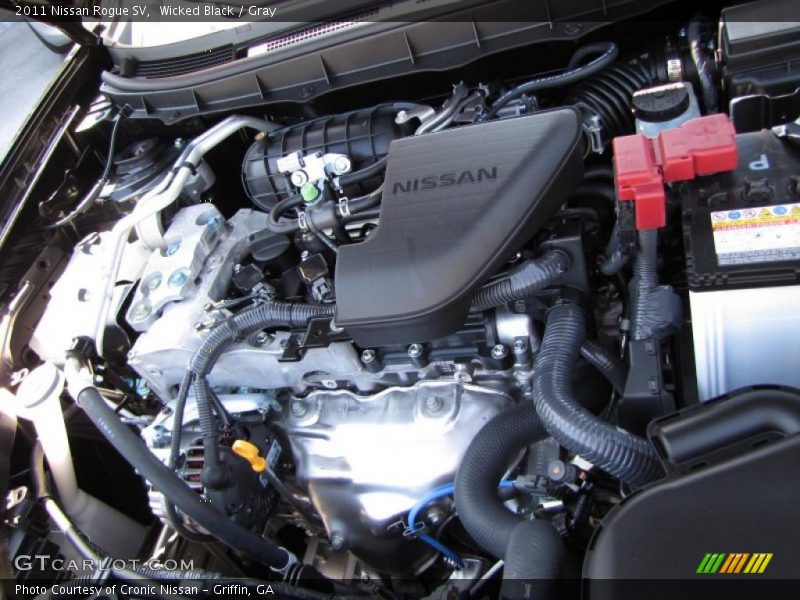 Wicked Black / Gray 2011 Nissan Rogue SV