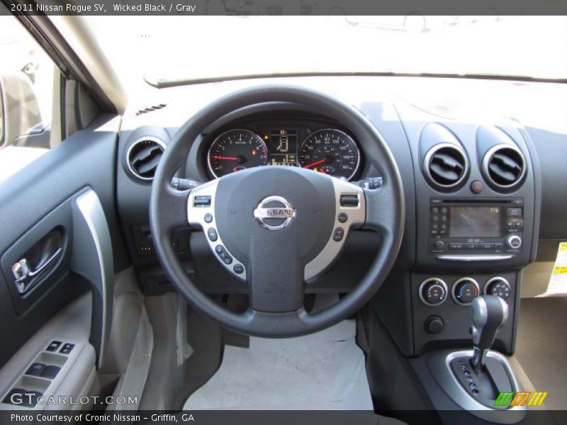 Wicked Black / Gray 2011 Nissan Rogue SV
