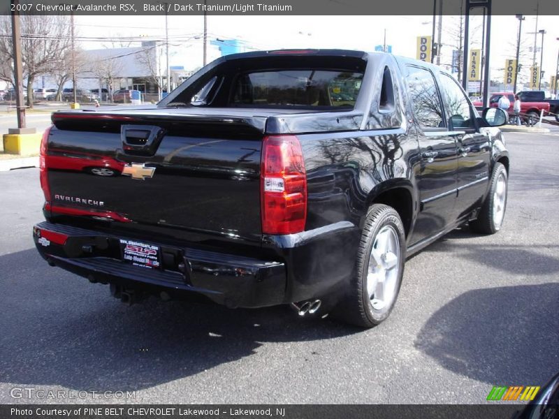Black / Dark Titanium/Light Titanium 2007 Chevrolet Avalanche RSX
