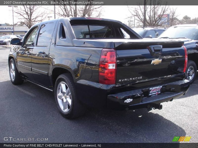 Black / Dark Titanium/Light Titanium 2007 Chevrolet Avalanche RSX