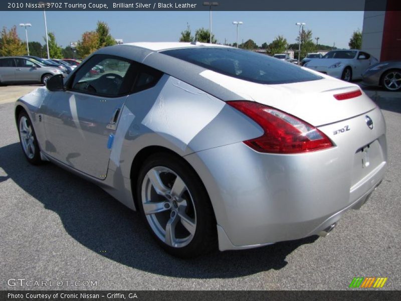 Brilliant Silver / Black Leather 2010 Nissan 370Z Touring Coupe