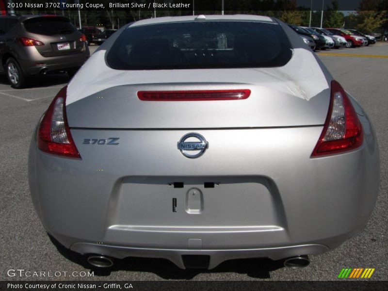 Brilliant Silver / Black Leather 2010 Nissan 370Z Touring Coupe