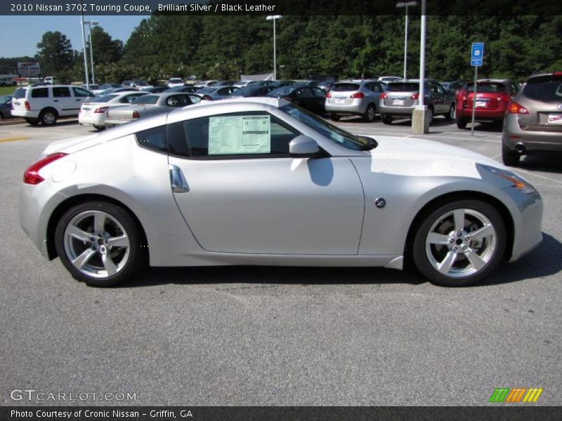 Brilliant Silver / Black Leather 2010 Nissan 370Z Touring Coupe