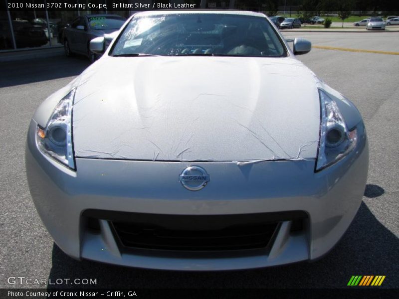 Brilliant Silver / Black Leather 2010 Nissan 370Z Touring Coupe