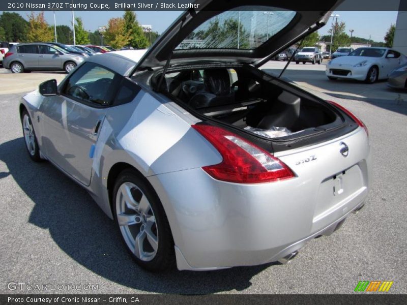 Brilliant Silver / Black Leather 2010 Nissan 370Z Touring Coupe