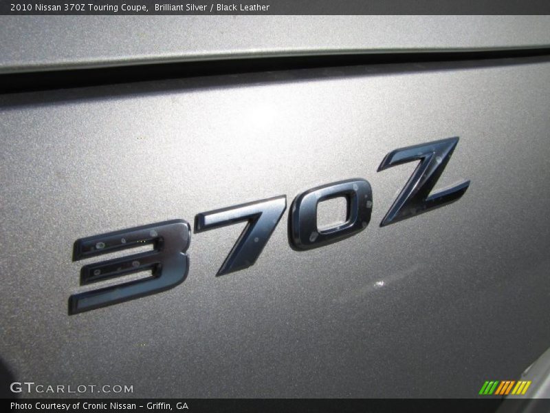 Brilliant Silver / Black Leather 2010 Nissan 370Z Touring Coupe