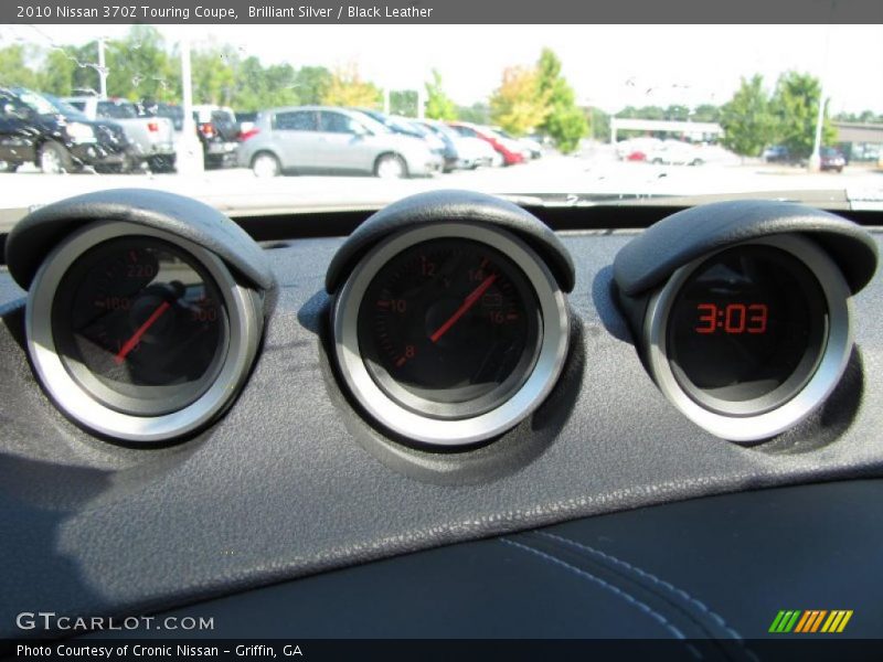 Brilliant Silver / Black Leather 2010 Nissan 370Z Touring Coupe