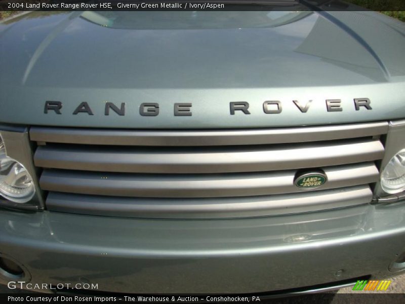 Giverny Green Metallic / Ivory/Aspen 2004 Land Rover Range Rover HSE