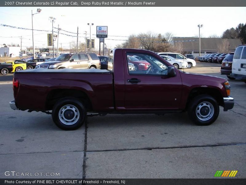 Deep Ruby Red Metallic / Medium Pewter 2007 Chevrolet Colorado LS Regular Cab