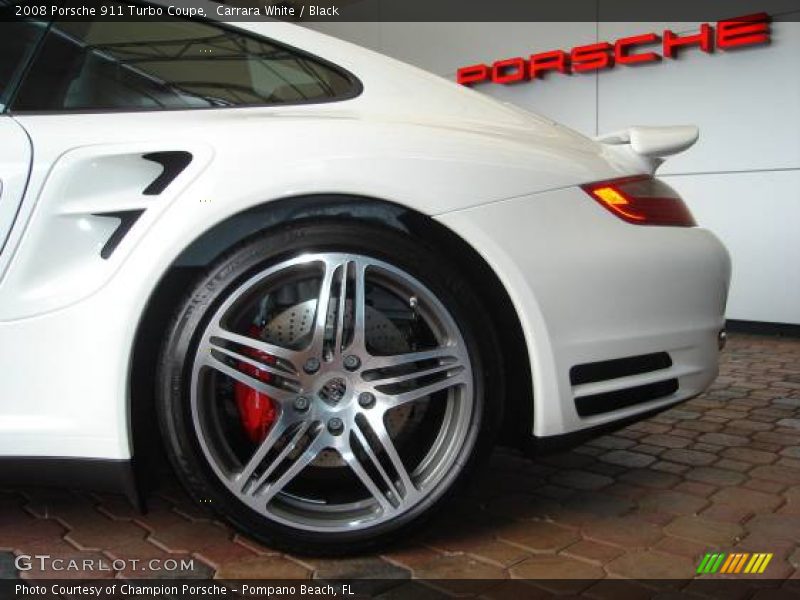 Carrara White / Black 2008 Porsche 911 Turbo Coupe