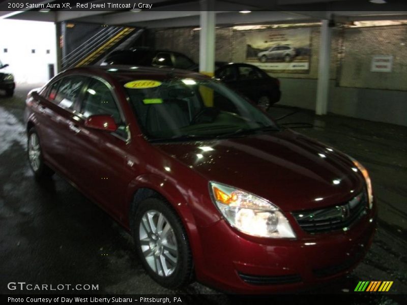 Red Jewel Tintcoat / Gray 2009 Saturn Aura XR