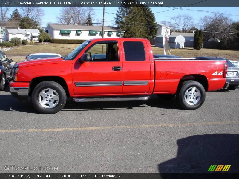 Victory Red / Dark Charcoal 2007 Chevrolet Silverado 1500 Classic LT Extended Cab 4x4