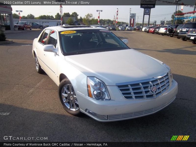 White Diamond Tri-coat / Ebony 2010 Cadillac DTS Luxury