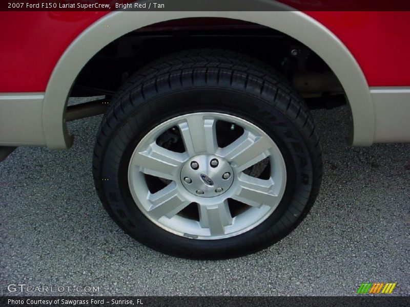 Bright Red / Tan 2007 Ford F150 Lariat SuperCrew