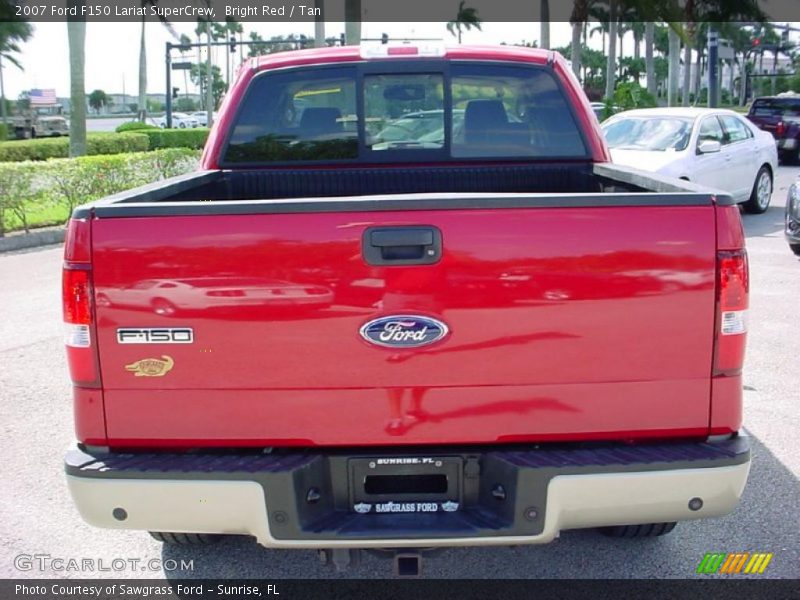 Bright Red / Tan 2007 Ford F150 Lariat SuperCrew