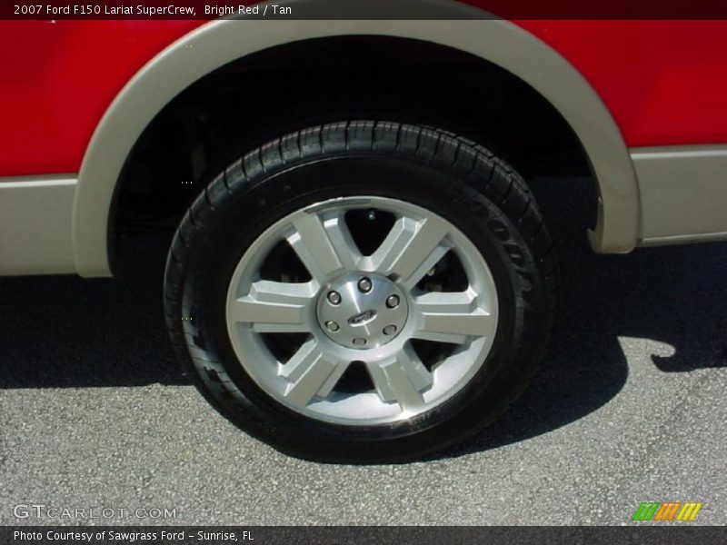 Bright Red / Tan 2007 Ford F150 Lariat SuperCrew
