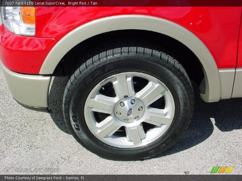 Bright Red / Tan 2007 Ford F150 Lariat SuperCrew