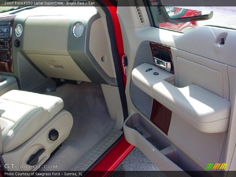 Bright Red / Tan 2007 Ford F150 Lariat SuperCrew